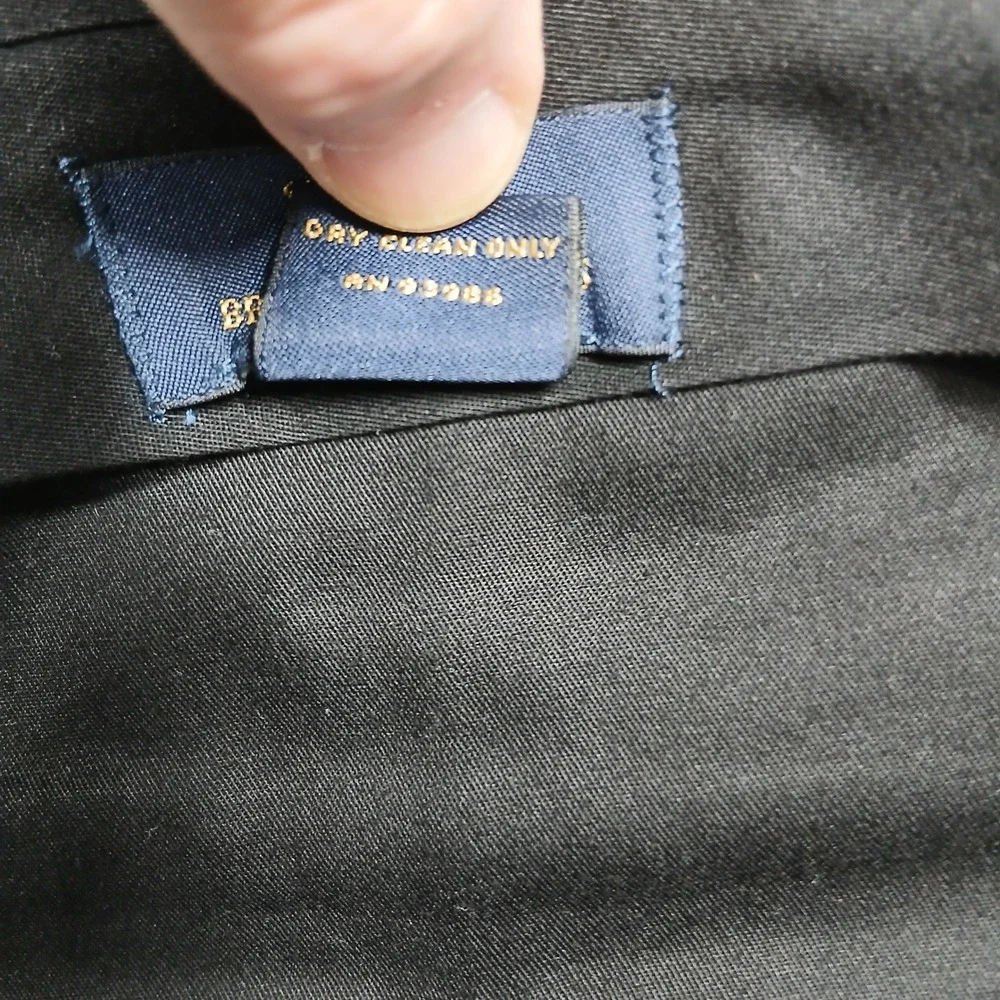 Brooks Brothers 346 Stretch Dress Pants Men's 38x31 Charcoal Wool Blend - Picture 5 of 7